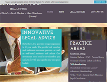 Tablet Screenshot of hertellaw.com